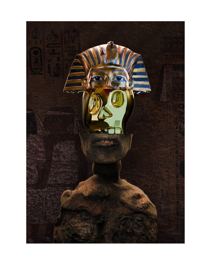 Sheepocalypse Tut Print Signed (Gold)