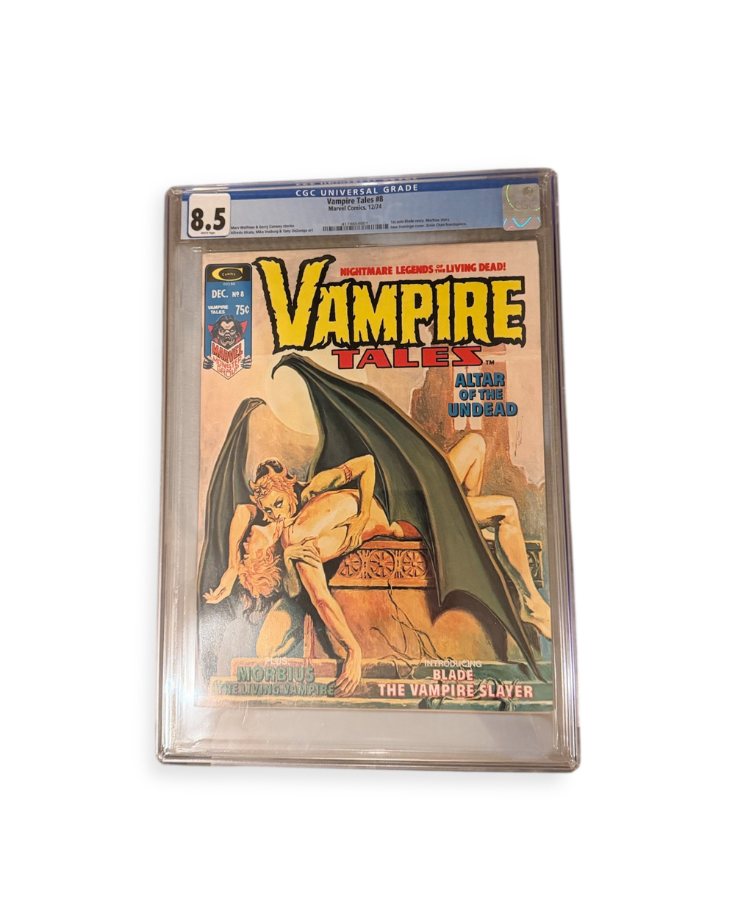 Vampire Tales 8 Marvel Comic First Solo Blade CGC 8.5
