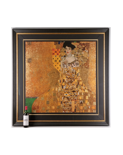 Gustav Klimt "Woman In Gold" 22ct Gold Leaf Silk Screen